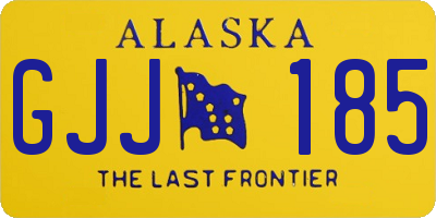 AK license plate GJJ185