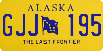 AK license plate GJJ195