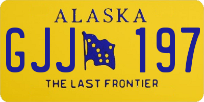 AK license plate GJJ197
