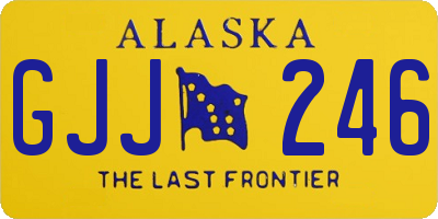 AK license plate GJJ246