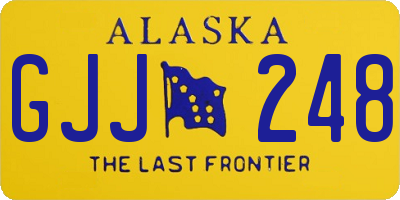 AK license plate GJJ248