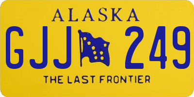 AK license plate GJJ249