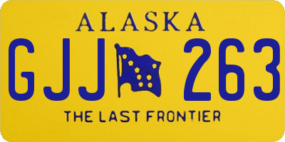 AK license plate GJJ263