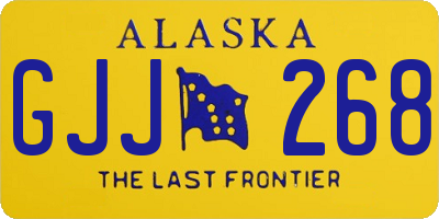 AK license plate GJJ268