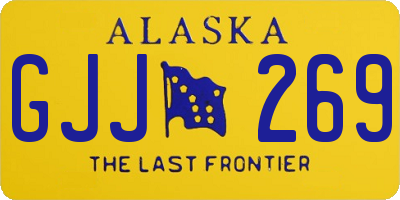 AK license plate GJJ269