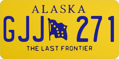 AK license plate GJJ271