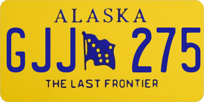 AK license plate GJJ275