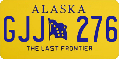 AK license plate GJJ276