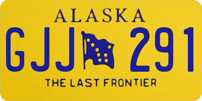 AK license plate GJJ291