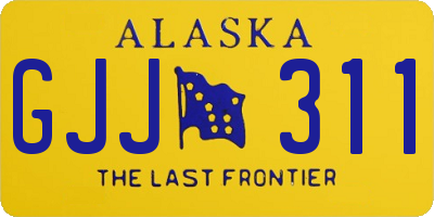 AK license plate GJJ311