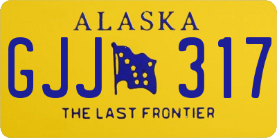 AK license plate GJJ317