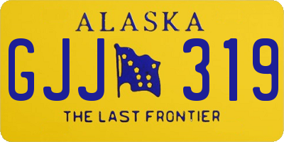AK license plate GJJ319