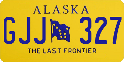AK license plate GJJ327