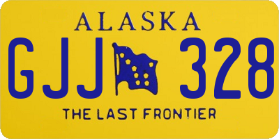 AK license plate GJJ328