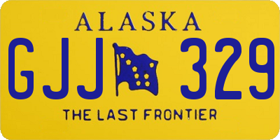 AK license plate GJJ329