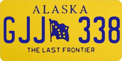 AK license plate GJJ338