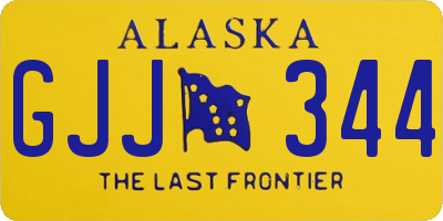 AK license plate GJJ344
