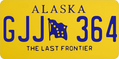 AK license plate GJJ364