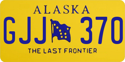 AK license plate GJJ370
