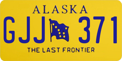 AK license plate GJJ371