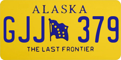 AK license plate GJJ379