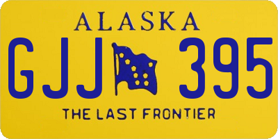 AK license plate GJJ395