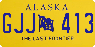 AK license plate GJJ413