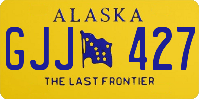 AK license plate GJJ427