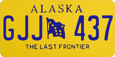 AK license plate GJJ437