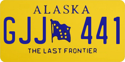 AK license plate GJJ441