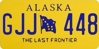AK license plate GJJ448