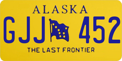 AK license plate GJJ452