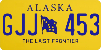 AK license plate GJJ453