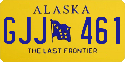 AK license plate GJJ461