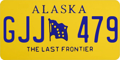 AK license plate GJJ479