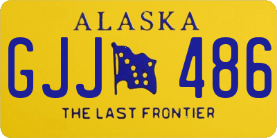 AK license plate GJJ486