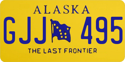 AK license plate GJJ495