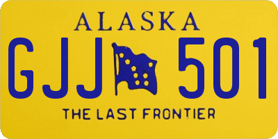 AK license plate GJJ501