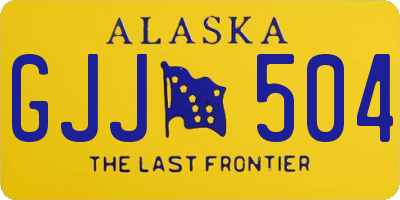 AK license plate GJJ504