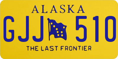 AK license plate GJJ510