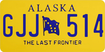 AK license plate GJJ514