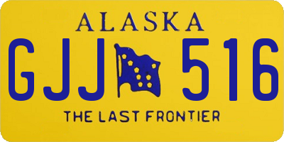 AK license plate GJJ516