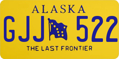 AK license plate GJJ522