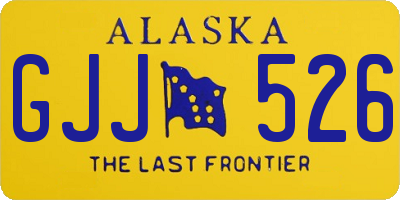 AK license plate GJJ526