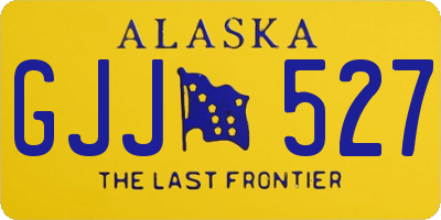 AK license plate GJJ527