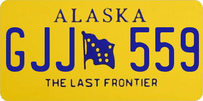 AK license plate GJJ559