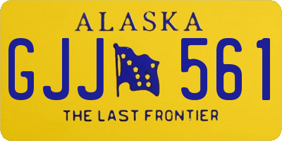 AK license plate GJJ561