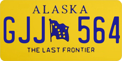 AK license plate GJJ564