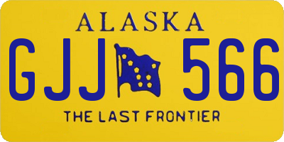 AK license plate GJJ566