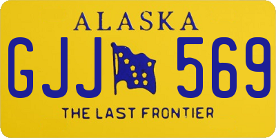 AK license plate GJJ569
